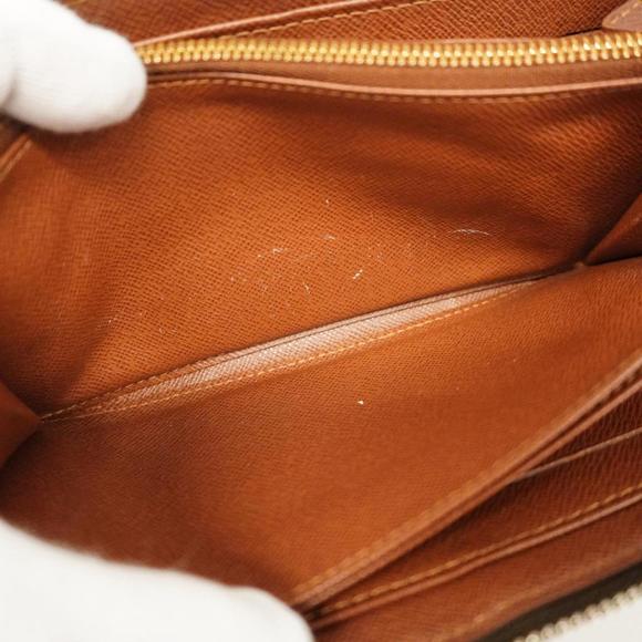 LOUIS VUITTON Long Wallet Monogram Zippy M60017 Brown Men's Women's - Picture 9 of 10